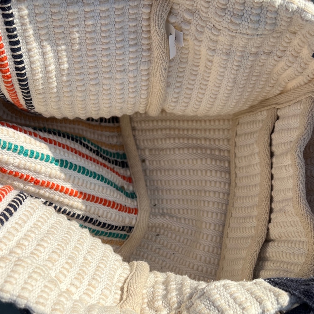 Universal Thread Striped Multicolor Tote Bag - image 4